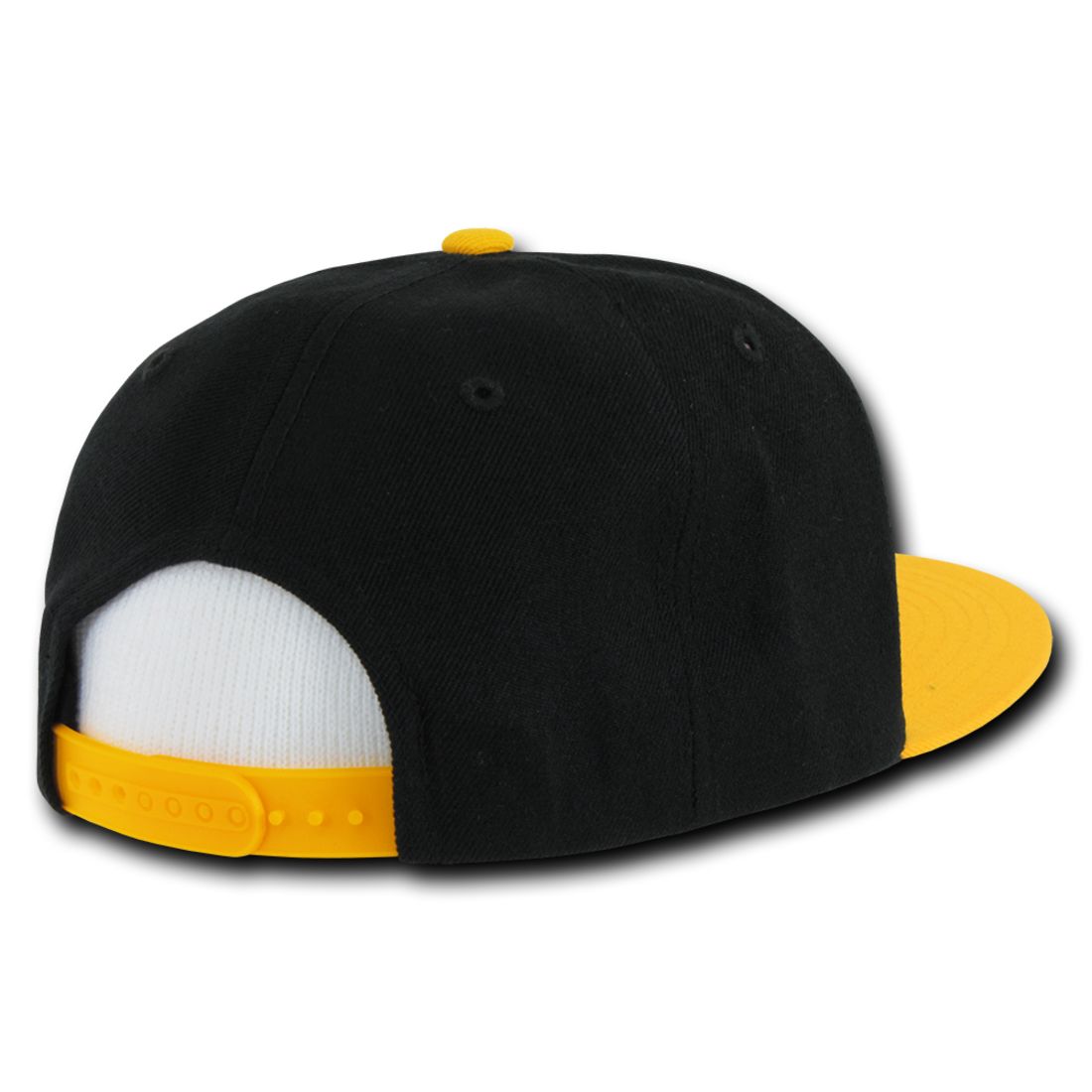 Decky 355 Three Tone Snapback Hats 6 Panel Flat Bill Baseball Caps Structured Wholesale