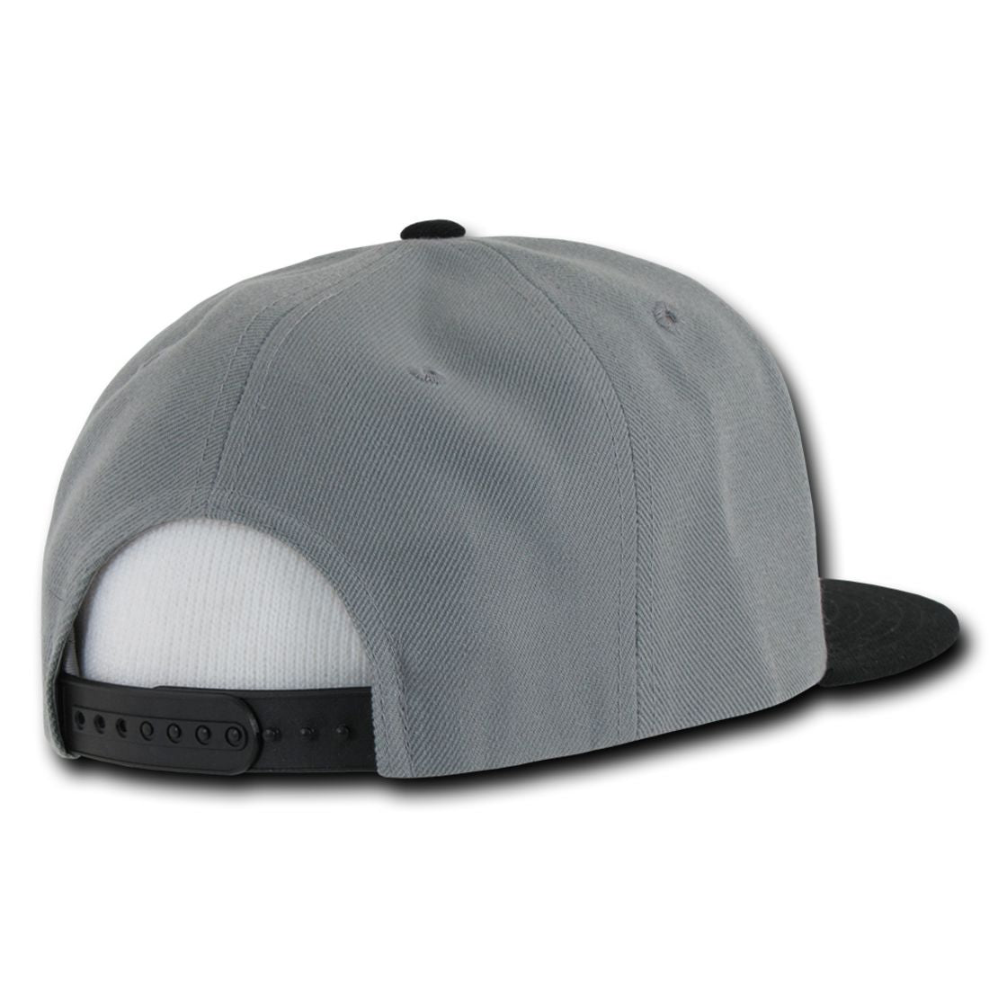 Decky 355 Three Tone Snapback Hats 6 Panel Flat Bill Baseball Caps Structured Wholesale