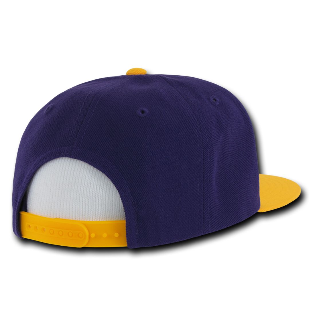 Decky 355 Three Tone Snapback Hats 6 Panel Flat Bill Baseball Caps Structured Wholesale