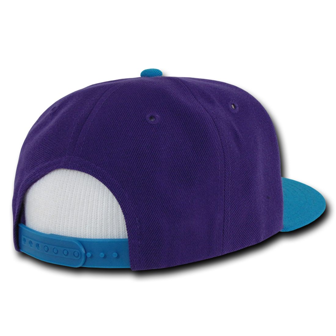 Decky 355 Three Tone Snapback Hats 6 Panel Flat Bill Baseball Caps Structured Wholesale