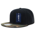 Decky 356 Camouflage Skin Flat Bill Hats High Profile 6 Panel Snapback Caps Wholesale