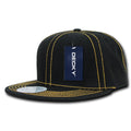 Decky 358 Contrast Stitch Snapback Hats High Profile 6 Panel Flat Bill Baseball Caps Wholesale