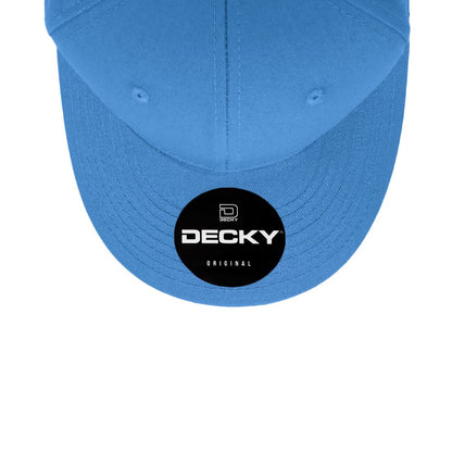 Decky 4001 Pro Twill Cotton Mid Profile Hats 6 Panel Curved Bill Baseball Caps