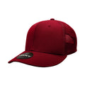 Decky 4006 Mid Profile Structured Trucker Hats 6 Panel Snapback Caps Cotton