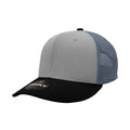 Decky 4006 Mid Profile Structured Trucker Hats 6 Panel Snapback Caps Cotton