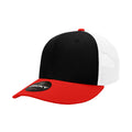 Decky 4006 Mid Profile Structured Trucker Hats 6 Panel Snapback Caps Cotton