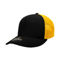 Decky 4006 Mid Profile Structured Trucker Hats 6 Panel Snapback Caps Cotton