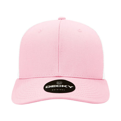 Decky 4006 Mid Profile Structured Trucker Hats 6 Panel Snapback Caps Cotton