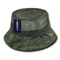 Decky 458 Fisherman's Mesh Top Bucket Hats Structured Buckets Caps Wholesale