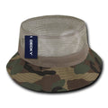 Decky 458 Fisherman's Mesh Top Bucket Hats Structured Buckets Caps Wholesale