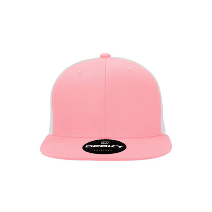 Decky 5010 Youth Kids Trucker Snapback Hats High Profile 6 Panel Flat Bill Caps Wholesale