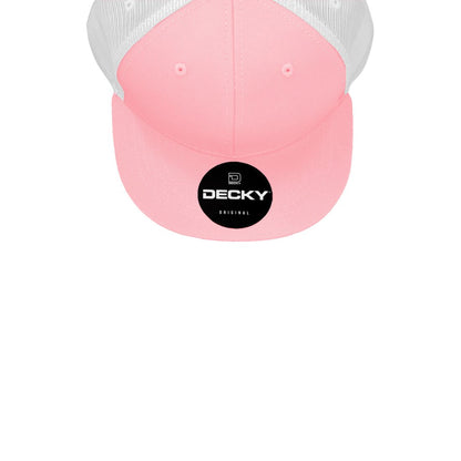 Decky 5010 Youth Kids Trucker Snapback Hats High Profile 6 Panel Flat Bill Caps Wholesale