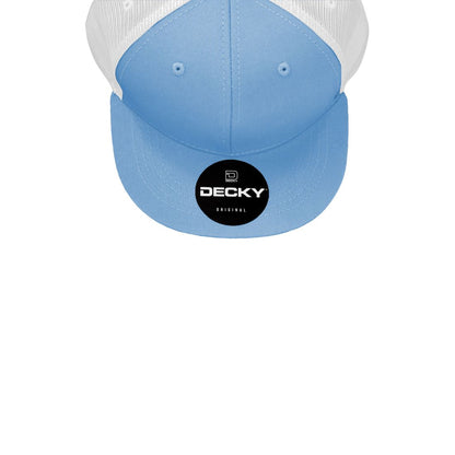 Decky 5010 Youth Kids Trucker Snapback Hats High Profile 6 Panel Flat Bill Caps Wholesale