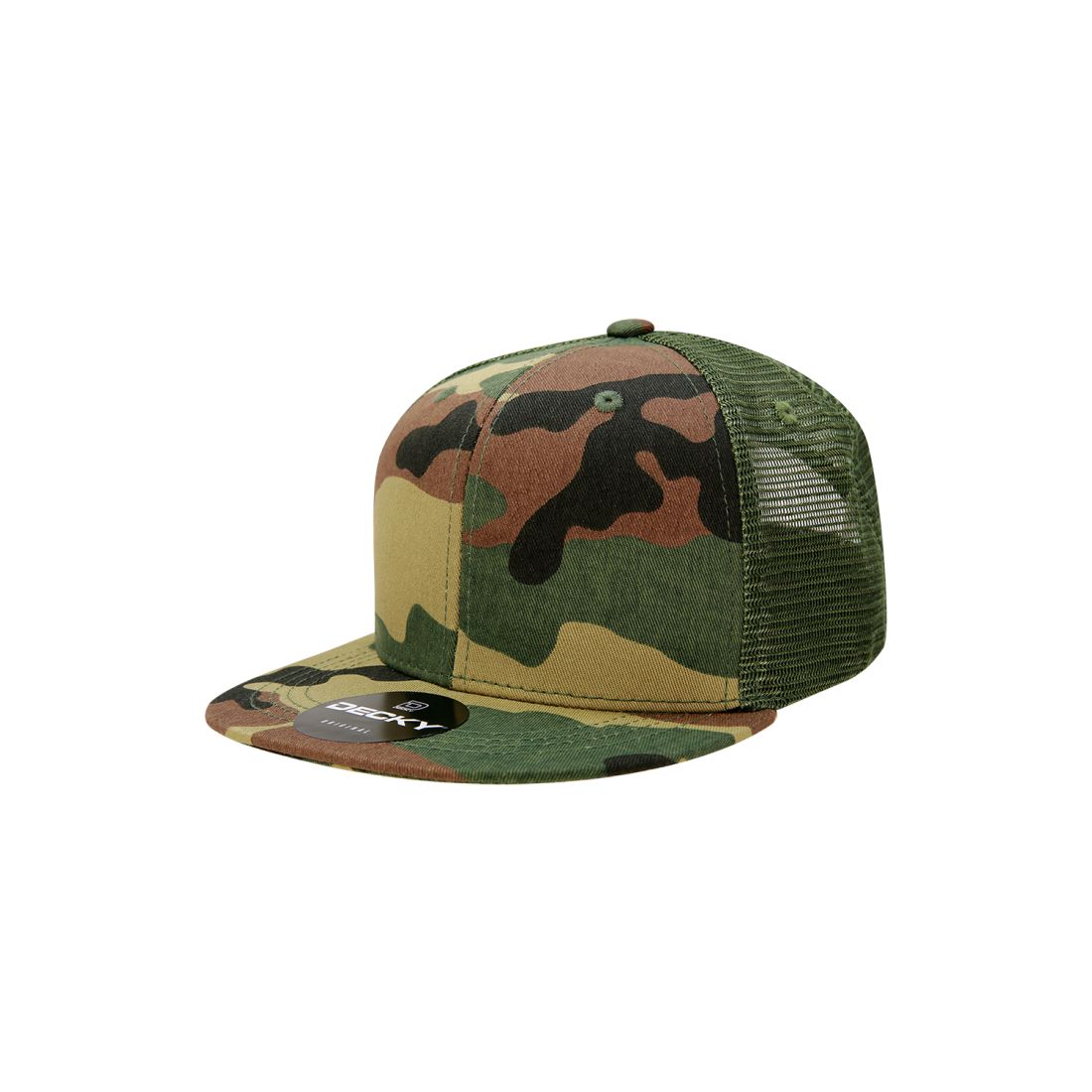 Decky 5010 Youth Kids Trucker Snapback Hats High Profile 6 Panel Flat Bill Caps Wholesale
