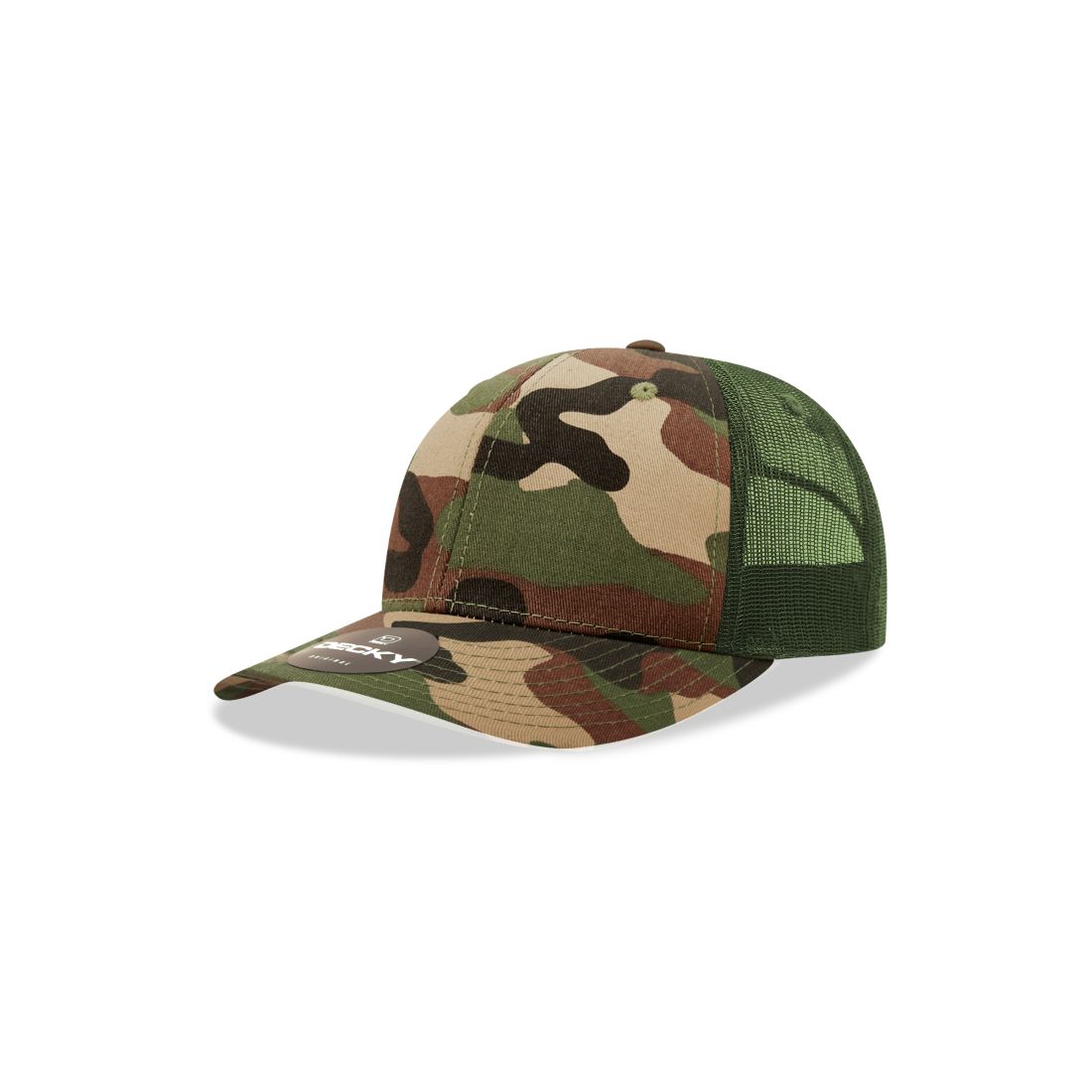 Decky 5019 Youth Kids Trucker Hats Mid Profile Structured 6 Panel Caps