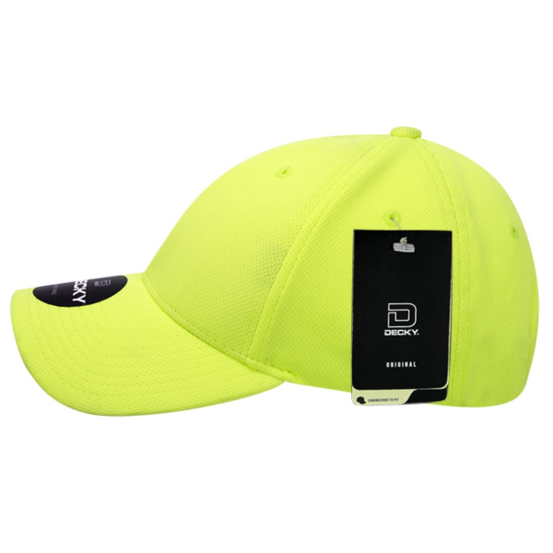 Decky 5101 Structured Mesh Baseball Cap Low Profile 6 Panel Curved Bill Hats Wholesale