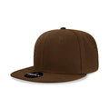 Decky 5121 Womens High Profile Snapback Hats 6 Panel Flat Bill Caps Constructed