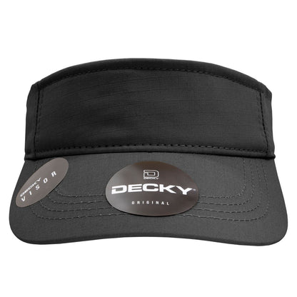 Decky 5302 Ripstop Visor Hats Sun Visors Caps Golf Sports Cotton Unconstructed Wholesale