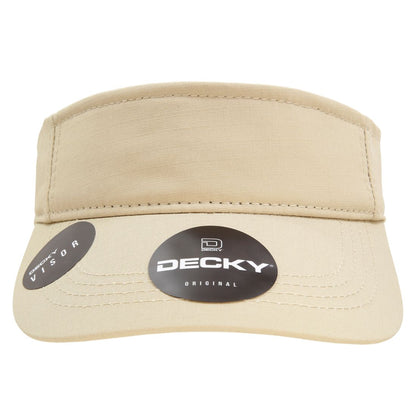 Decky 5302 Ripstop Visor Hats Sun Visors Caps Golf Sports Cotton Unconstructed Wholesale