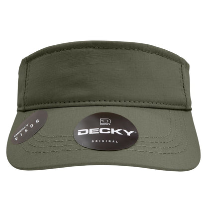 Decky 5302 Ripstop Visor Hats Sun Visors Caps Golf Sports Cotton Unconstructed Wholesale