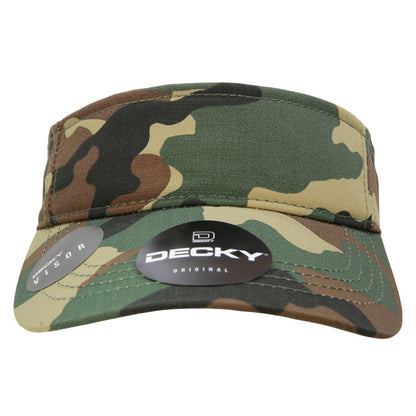 Decky 5302 Ripstop Visor Hats Sun Visors Caps Golf Sports Cotton Unconstructed Wholesale