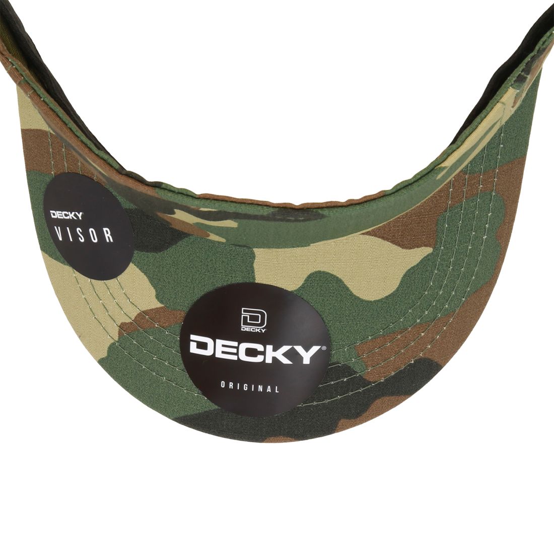 Decky 5302 Ripstop Visor Hats Sun Visors Caps Golf Sports Cotton Unconstructed Wholesale