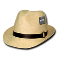 Decky 536 Natural Paper Braid Woven Fedora Hats Panama Caps Hatband Summer Wholesale