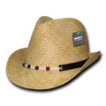 Decky 537 Raffia Straw Woven Fedora Hats Panama Sun Caps Braided Rope Bead Wholesale