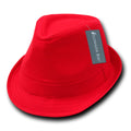 Decky 553 Lunada Bay Poly Woven Fedora Hats Hipster Miami Caps Men Women