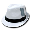 Decky 553 Lunada Bay Poly Woven Fedora Hats Hipster Miami Caps Men Women
