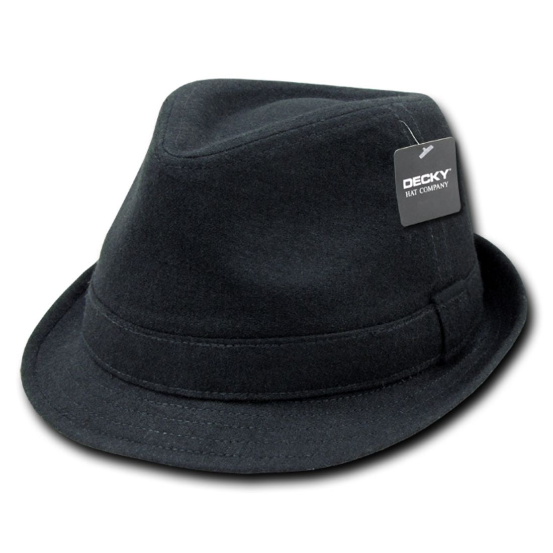 Decky 555 Melton Wool Fedora Hats Hipster Miami Caps Fedoras Men Women Wholesale