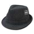 Decky 555 Melton Wool Fedora Hats Hipster Miami Caps Fedoras Men Women Wholesale