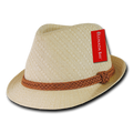 Decky 557 Lunada Bay Paper Straw Fedora Braided Hats Hatband Caps Men Women Wholesale