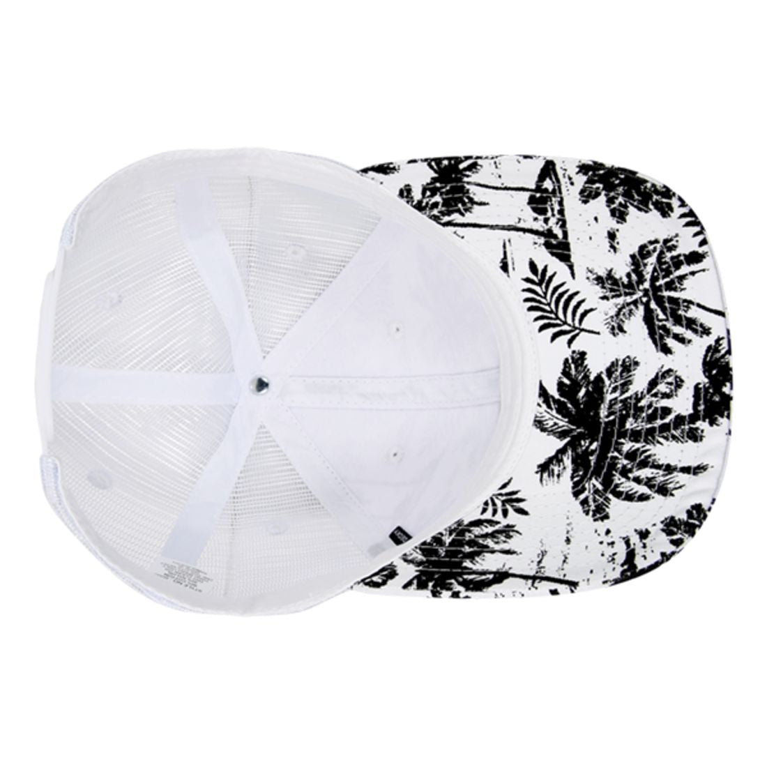 Decky 6000 Tropical Hawaiian Trucker Hats Low Profile 6 Panel Curved Bill Caps Wholesale