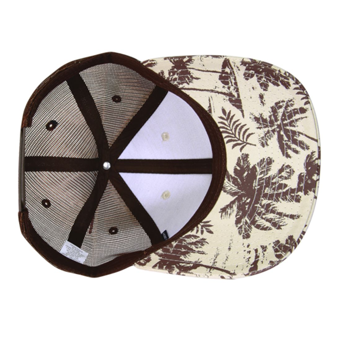 Decky 6000 Tropical Hawaiian Trucker Hats Low Profile 6 Panel Curved Bill Caps Wholesale