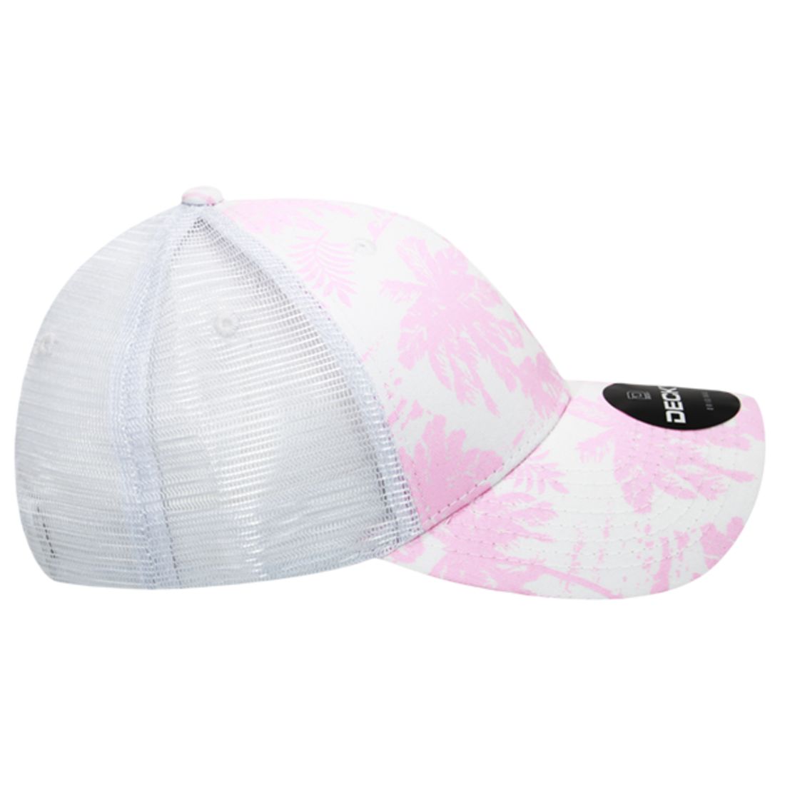 Decky 6000 Tropical Hawaiian Trucker Hats Low Profile 6 Panel Curved Bill Caps Wholesale