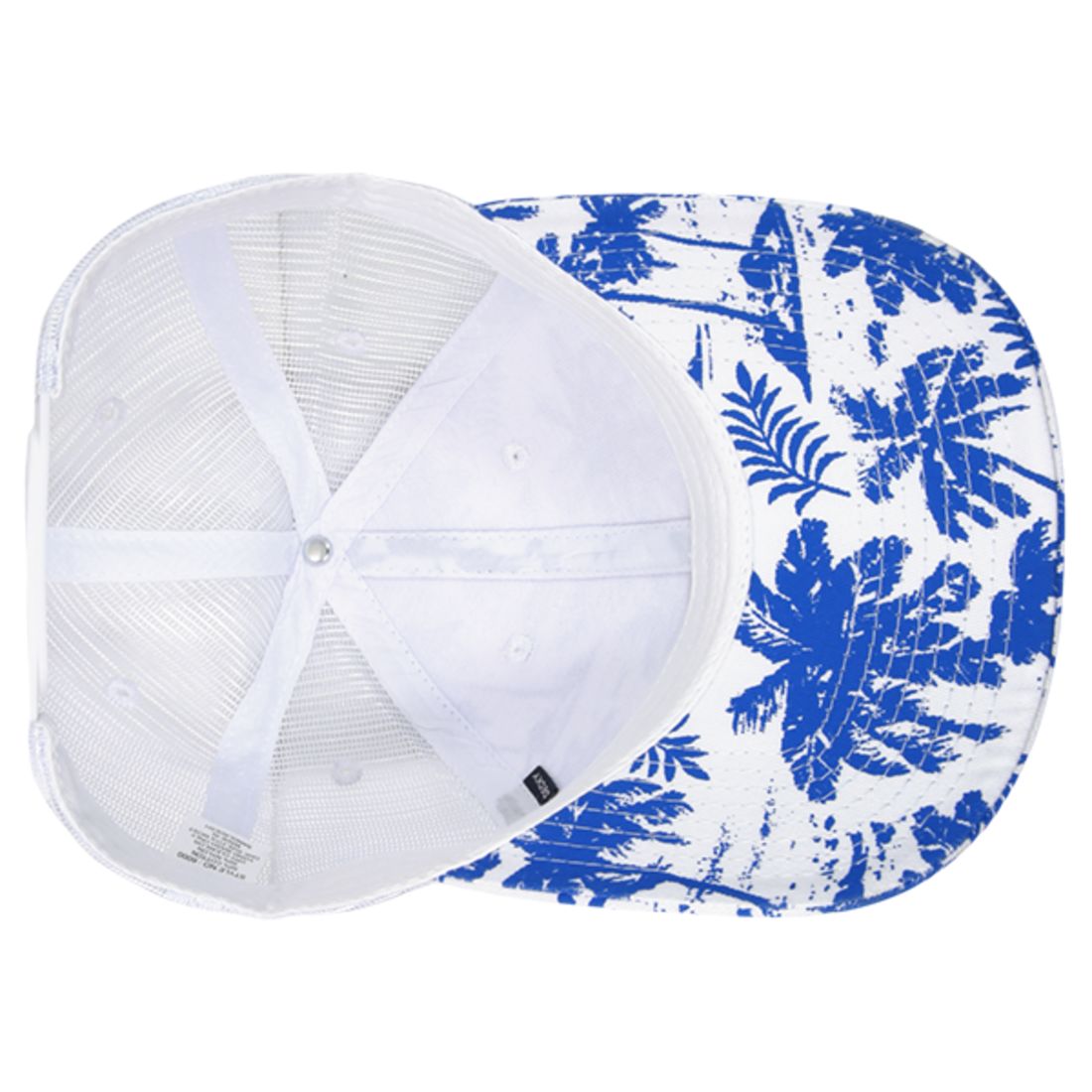 Decky 6000 Tropical Hawaiian Trucker Hats Low Profile 6 Panel Curved Bill Caps Wholesale