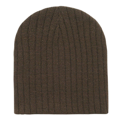 Decky 601 Cable Knit Uncuffed Beanies Hats Soft Ski Winter Warm Caps Wholesale