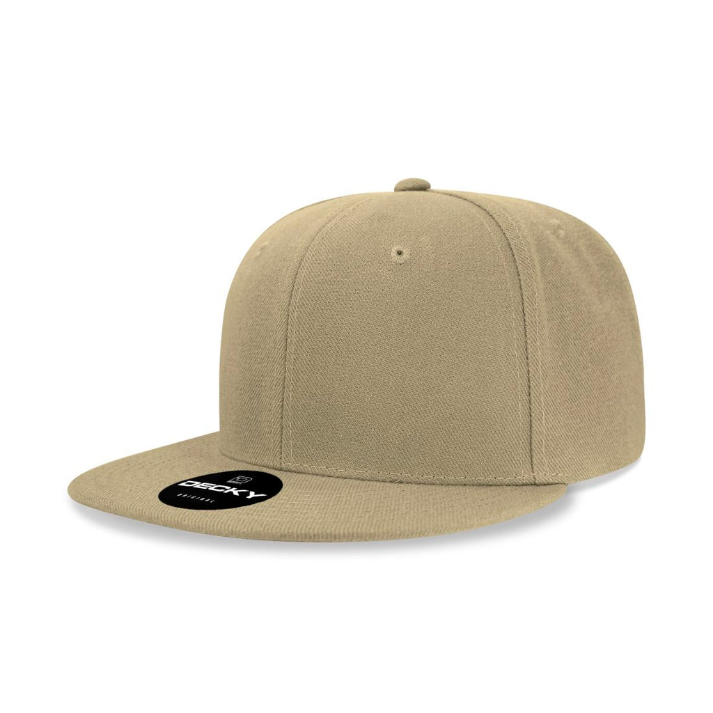 Decky 6020 High Profile Snapback Hats 6 Panel Flat Bill Caps Structure