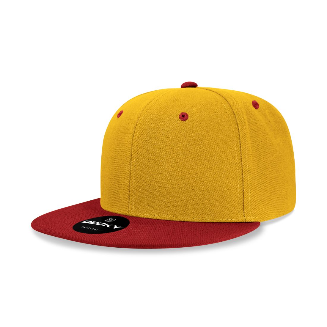 Decky 6020 High Profile Snapback Hats 6 Panel Flat Bill Caps Structured Wholesale