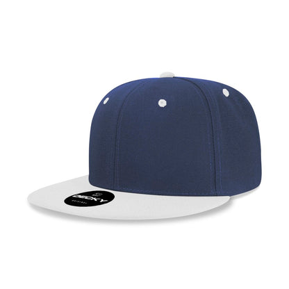 Decky 6020 High Profile Snapback Hats 6 Panel Flat Bill Caps Structured Wholesale