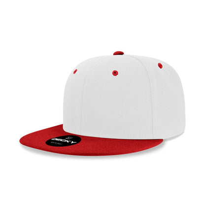Decky 6020 High Profile Snapback Hats 6 Panel Flat Bill Caps Structured Wholesale