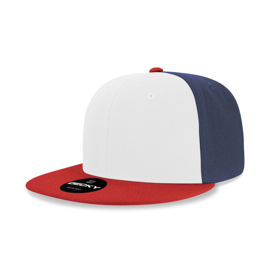 Decky 6020 High Profile Snapback Hats 6 Panel Flat Bill Caps Structured Wholesale