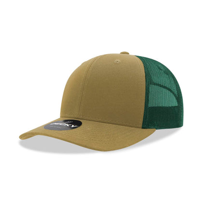 Decky 6021 Mid Profile Trucker Hats 6 Panel Caps Cotton Structured Wholesale - Group B