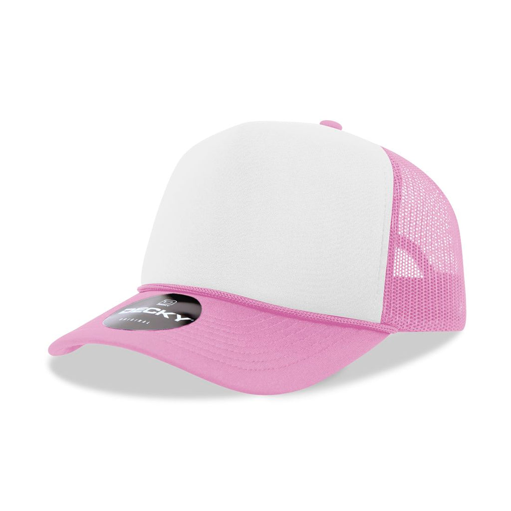 Decky 6025 Mid Profile Foam Trucker Hats 5 Panel Caps Structured