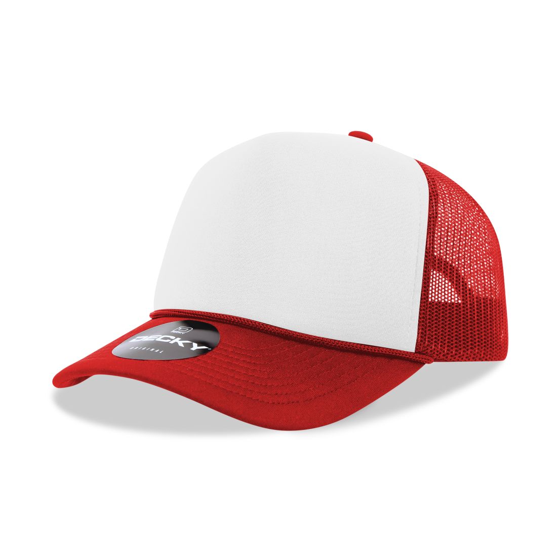Decky 6025 Mid Profile Foam Trucker Hats 5 Panel Caps Structured Wholesale