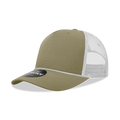 Decky 6040 5 Panel High Profile Structured Cotton/Poly Blend Trucker w/Rope
