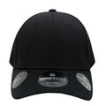 Decky 6102 Pique Low Crow Flex Caps Golf Sports Hats 6 Panel Curved Bill