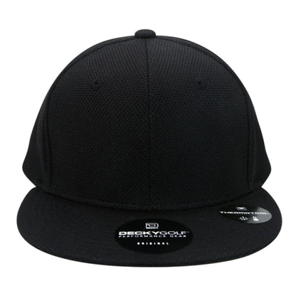 Decky 6103 Pique Pattern Snapback Hats Golf Sports Caps 6 Panel Flat Bill Wholesale