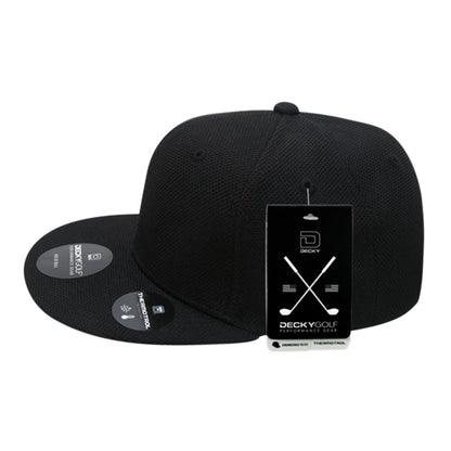 Decky 6103 Pique Pattern Snapback Hats Golf Sports Caps 6 Panel Flat Bill Wholesale